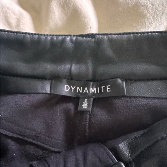 High waisted flare faux leather pants - Picture 2 of 3